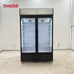 Réfrigérateur Commercial à Porte Vitrée, Congélateur Vertical et Refroidisseur Combinés, Refroidissement Direct par Air, Contrôle Numérique, Personnalisable, Vente Directe Usine - Product Image 4