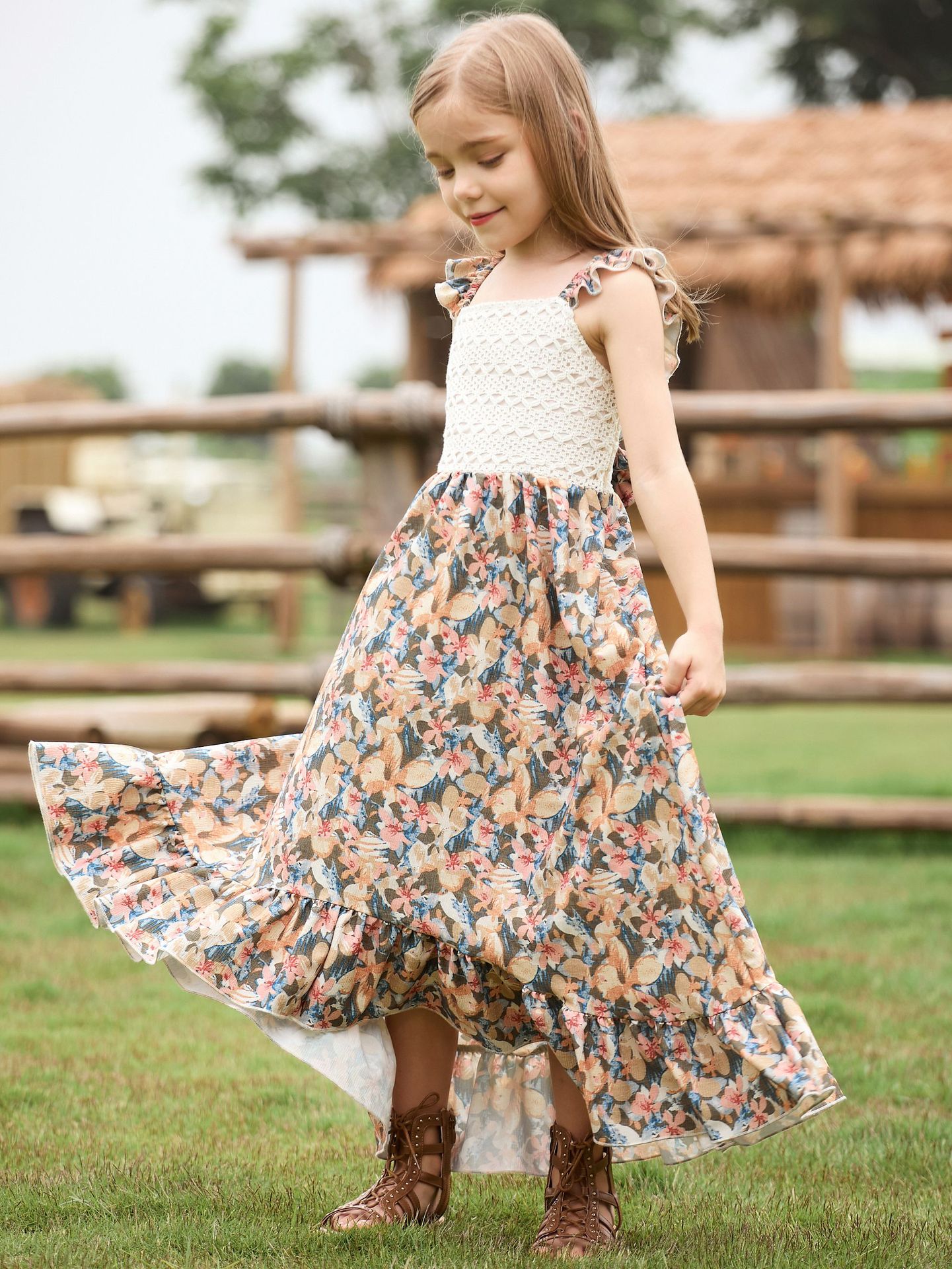 casual dresses for 12 year olds HIPPO KIDS Casual Floral Dresses for 12 Year Old Girls