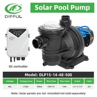 Pompe à eau solaire de surface de type QB 1HP de la marque Difful, système de pompe solaire pour l'agriculture