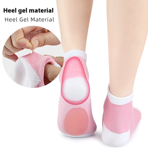 Chaussettes en gel <span class=keywords><strong>pour</strong></span> les talons, hydratantes, spa, pieds fissurés, bout ouvert, doublure en silicone, respirantes, douces, anti-dessèchement, soin des pieds, femmes, hommes - Product Image 4