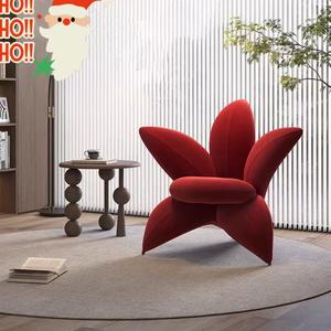 Fauteuil Lilies Petal, design italien minimaliste, <span class=keywords><strong>tendance</strong></span> créative, en tissu de forme spéciale, design haut de gamme, fauteuil de loisirs individuel pour salon - Product Image 3