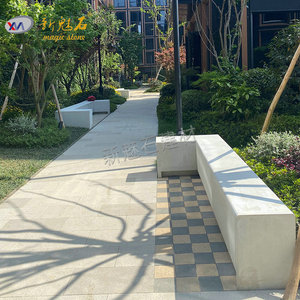 Nuevo Banco de Hormigón con Aspecto de Piedra Natural, Tamaño Personalizado, para Exteriores, Jardín o Patio - Product Image 2