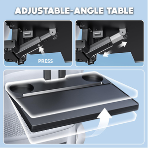 <b>Car</b> Back Seat Tray <b>Table</b> Stable for Rear Passenger Eating Work Multifunctional Adjustable with Phone Holder Vehicle pallet - Product Image 5