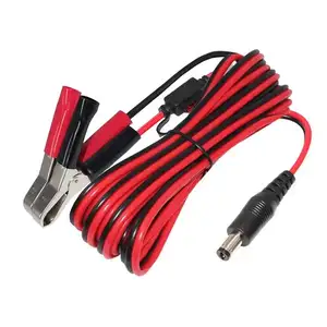 Elektroauto-Batterie ladegerät 16Awg Verlängerung kabel Doppelte Krokodil klemmen an DC 5521-Stecker 5,5*2,1 DC-Netz stecker