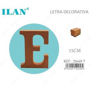 Insegna Decorativa da Parete in Legno con Lettera E 15Cm di Ilan - Product Image 1