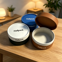 Boîte à dessert ronde en carton biodégradable et écologique personnalisable, tube en papier alimentaire pour gâteau, idéal pour cheesecake