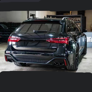 Kit Carrozzeria Completo RS6 per <span class=keywords><strong>Audi</strong></span> <span class=keywords><strong>A6</strong></span> C8 <span class=keywords><strong>A6</strong></span> <span class=keywords><strong>Avant</strong></span> 2019-2025: Paraurti Anteriore, Labbro Anteriore, Griglia, Diffusore Posteriore e Minigonne Laterali - Product Image 6