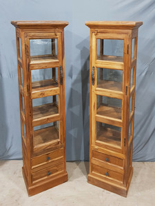 Premium <b>Wooden</b> Showcase Display Cabinet Almirah with Glass Panels and Storage <b>Units</b> for Stylish Home Furniture Collection - Product Image 6
