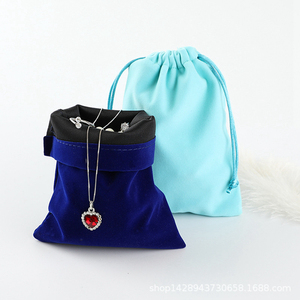 Emballage pour bijoux, sac de voyage multicolore en velours, tailles mixtes, pochette en daim et flanelle - Product Image 3