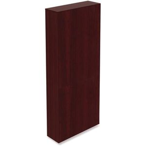 Librería Alera Valencia de Siete Estantes, 35.63w X 11.81d X 83.86h, Color Caoba, Esquinas Cuadradas, Estilo Industrial para Oficina en Casa, con Vidrio - Product Image 4