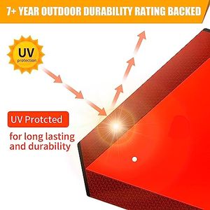 ANT5PPE SMV <span class=keywords><strong>Señal</strong></span> de tráfico de vehículos de movimiento lento Naranja Reflectante Seguridad Triángulo Carretera <span class=keywords><strong>Señal</strong></span> de grado de ingeniería de plástico grueso - Product Image 4