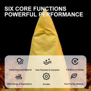 ผ้าห่มกันไฟ ชุดกัน<span class=keywords><strong>ไฟ</strong></span> ผ้าคลุมกัน<span class=keywords><strong>ไฟ</strong></span> ฉนวนใยแก้วซิลิโคนหนาพิเศษ ทน<span class=keywords><strong>ไฟ</strong></span> สีเหลือง - Product Image 5