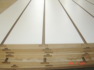 Panel de pared <span class=keywords><strong>Mdf</strong></span> Panel de pared Slatwall Display Slat Wall <span class=keywords><strong>Mdf</strong></span> Sheet con ranura <span class=keywords><strong>Mdf</strong></span> ranurado de melamina - Product Image 2