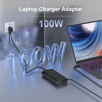 Adaptador de Corriente USB-C de 100W, Carga Rápida de 20V 5A, para Computadoras Portátiles HP, Ideal para Juegos