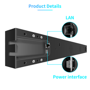 Écran publicitaire TV Full HD 24,2 pouces pour fabricants, écran tactile métallique robuste, bande vidéo ultra large, écran LCD TFT étiré - Product Image 2