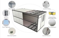 Chambre pliable 20 pieds maisons préfabriquées pliables, 3 chambres Mobile pliable Chine maison en conteneur pliant, maisons en conteneur pliable