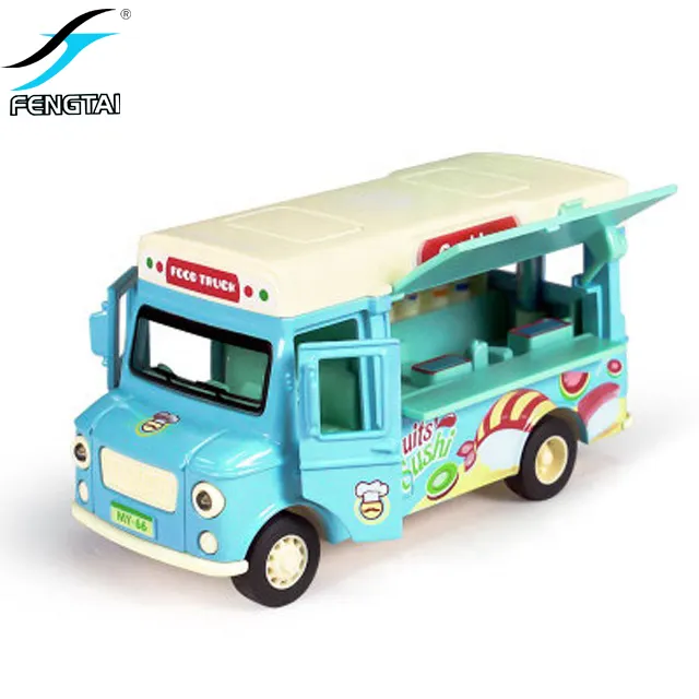 Drop Shipping Children's Role Play Ice Cream Model Car Toy With Music Light Q1P Summer Game