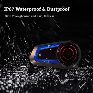 Sistema Intercomunicante per Casco Moto, Auricolari Wireless, Cuffie Intercom Multi-persona con Riduzione del Rumore per Motociclisti - Product Image 4