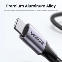 Cable USB C a iOS de Carga Rápida UGREEN con Certificación MFi, Cable de Datos de 8 Pines a Tipo C para iPhone 15 14 13 12