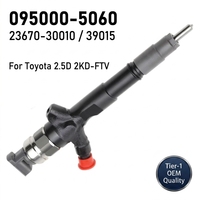 Inyector de Combustible Common Rail 095000-5060 para Toyota Hilux Hiace Prado 2KD-FTV |   23670-30010 23670-39015 Calidad OEM de Nivel 1