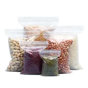 加厚食品塑料自封袋透明全谷类红豆干货可密封袋