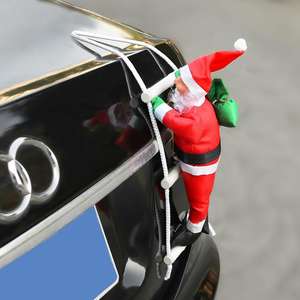 Pendentif Père Noël pour voiture, décoration de voiture, position arrière, décoration intérieure créative, ambiance festive de Noël, 45 cm - Product Image 4