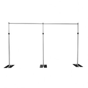 High Quality Adjustable Silver Metal <b>Frame</b> Pipe Backdrop Stand Wedding Stage Decoration Display Accessories - Product Image 1
