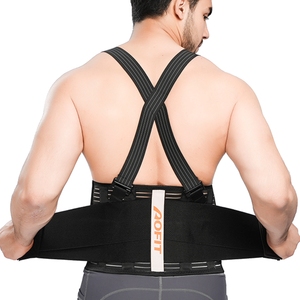Cinturón de Soporte <span class=keywords><strong>Lumbar</strong></span> para Alivio del Dolor de Espalda, Cinturón de Soporte para Trabajo Pesado <span class=keywords><strong>con</strong></span> Correas para Hombros - Product Image 2