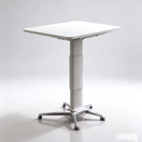 Bureau d'ordinateur pneumatique, table de dessin relevable et bureau d'étude à domicile, poste de travail mobile en métal à hauteur réglable