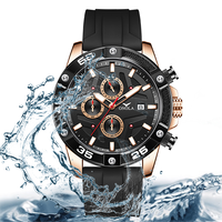 Montre à quartz à grand cadran tendance Onola, très vendue, multifonctionnelle, étanche, en silicone, lumineuse, Relogio Masculino 6851