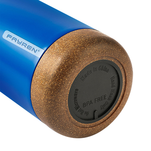 Para Fayren, taza de viaje de acero inoxidable aislada de 500ml, mango de fácil sujeción y fondo de madera para hombres y mujeres - Product Image 6