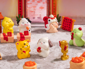 12 ราศีจีนหลากสีสัน กระต่าย ตัวตลก ม้า คนรักช้าง งู มังกร ลิง หนู วัว เสือ แกะ สุนัข หมู ไก่ ทำจากเรซิ่น - Product Image 5