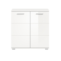 Cómoda de Diseño Europeo Alemán, Aglomerado Blanco Imitación Madera, 80x83x98cm, Prego X98A9901