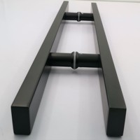 Poignée de porte principale classique noire mate personnalisée en acier inoxydable 304, poignée de tirage pour porte d'entrée, vente en gros d'usine pour villa