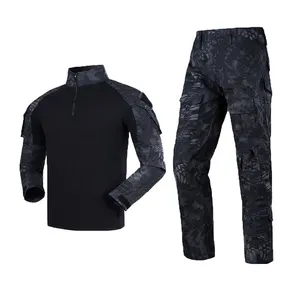 Traje de rana de tiro de camuflaje de manga larga G2 uniforme con coderas rodilleras camisa de caza pantalones traje