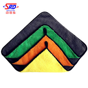 800 gsm 40x40 cm serviette à séchage rapide pour voitures grande serviette de nettoyage en microfibre double face serviette de lavage de voiture en microfibre - Product Image 3