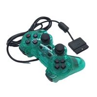 Joypad Nirkabel Transparan 2.4GHz/BT Terbaru dengan Getaran Ganda dan Motor Getar untuk PS2 Mobile & PC