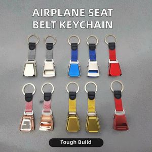 Airplane Seat Belt Mini Buckle <b>Keychain</b> <b>Safety</b> Metal <b>Keychain</b> Strap <b>for</b> Airline Flight Gift Airplane Buckle <b>Keychain</b> - Product Image 2