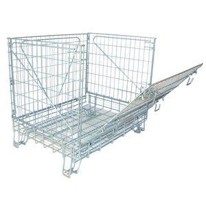Conteneur en treillis métallique multi-usages détachable avec roues <span class=keywords><strong>Cage</strong></span> de rangement mobile avec couvercle - Product Image 1