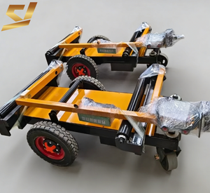 Chariot électrique pliable, élargi et épaissi, avec roues à déchargement coulissant et fonction d'auto-déchargement - Product Image 5