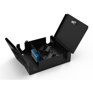 Pannello di distribuzione in fibra ottica <span class=keywords><strong>O</strong></span> 24 Core SC MPO 2LGX a parete con doppia porta esterna per data center interno 99009BK - Product Image 2