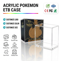Boîte de protection en acrylique pour Pokémon Elite Trainer Box avec couvercle magnétique robuste, présentoir transparent, protection contre la poussière pour collection de cartes ETB TCG