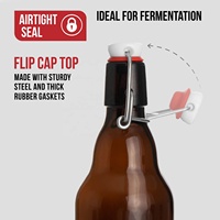 Benutzer definierte 12 Unzen 330ml Rechteckige Braun glas Bierflaschen Hand Pull Clear Empty Cork Schwarz Silber Seide Druck für Tequila