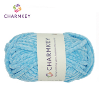 100% Polyester Chenille Yarn Super Soft Hand Knitting Crochet Yarn for Blanket Amigurumi Scarf Pillow DIY Craft