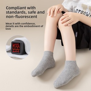 Chaussettes d'été fines en maille pour enfants, sans couture, en coton respirant, pour garçons et filles - Product Image 2