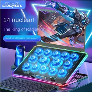 Base de Refrigeración por Aire Core Ice Zun de Material ABS con 14 Ventiladores para Juegos E-Sports, Soporte Silencioso - Product Image 1