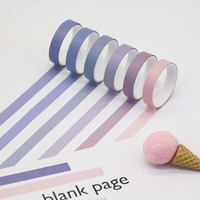 Vente en gros de 6 rouleaux de ruban de masquage Washi 2mm de large coloré décoratif bricolage artisanat d'art pour journalisation Scrapbooking impression offset