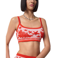 Vente en gros Personnalisé Vintage Pull En Maille Fine Strap Graphic Beach Tricots Pour Femme Coton Tricot Débardeur Pull Femme