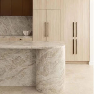 Dalles de marbre en quartzite Taj Mahal de qualité supérieure, îlot de cuisine, comptoir de salon, table centrale en pierre de luxe personnalisable, villa - Product Image 1