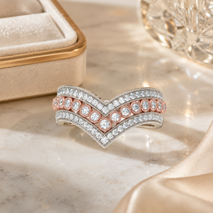 Anello Nuziale a Corona per Donne, Elegante Fascia Curva, Gioiello da Dito in Stile Europeo e Americano - Product Image 5